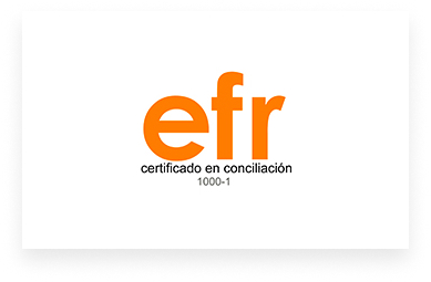 Logo EFR Certificado en conciliaciÃ³n 1000-1 ES-095/2010/LRQA